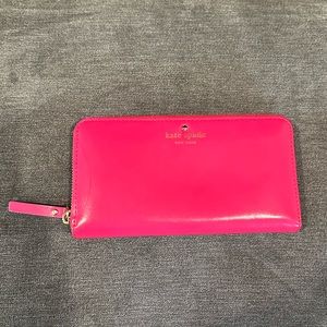 Kate Spade long pink wallet